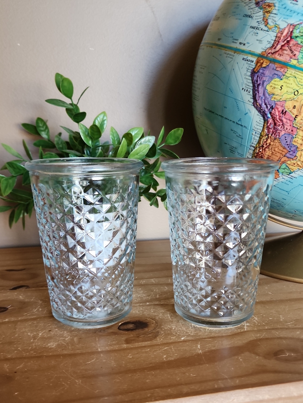 Anchor Hocking Textured Glass Tumblers - Set of 2